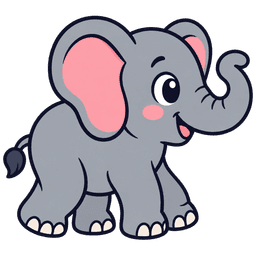 Cartoon elephant