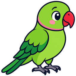 Cartoon parrot